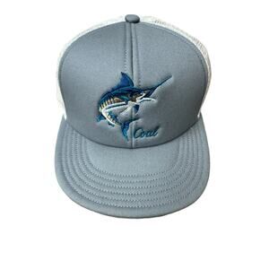 Coal Headwear Marlin Fish Embroidered Foam Trucker Mesh Snapback Hat